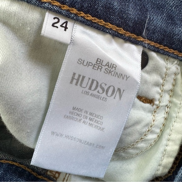 NWT Hudson Blair High Rise Ankle Denim Jean Wraith Wash Size 24 - Picture 9 of 12